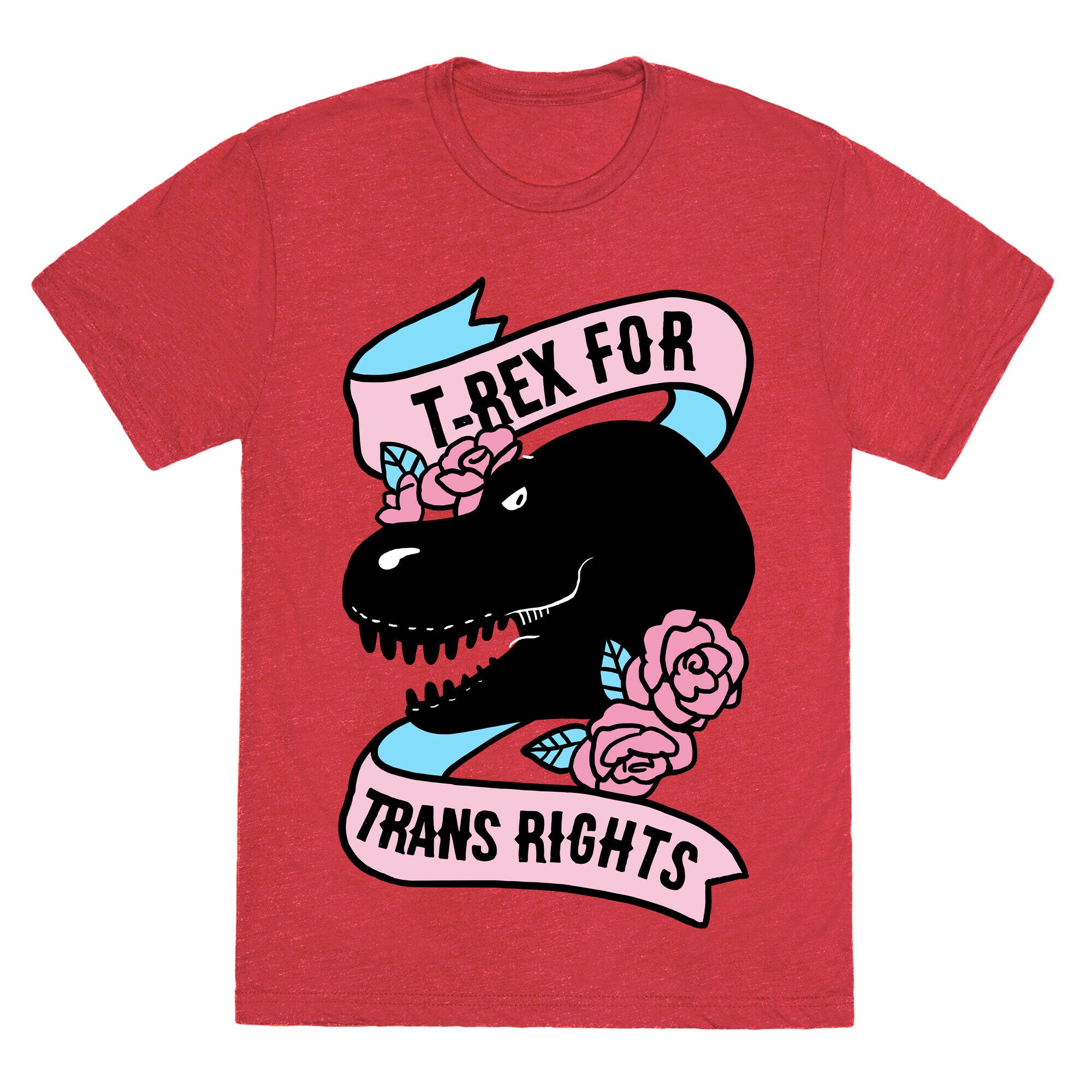 T-Rex For Trans Rights Unisex Triblend Tee
